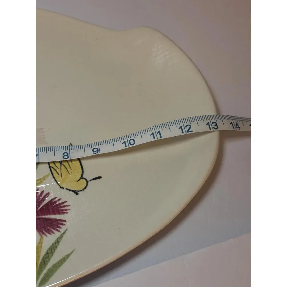 VINTAGE Mid Century RED‎ WING Pottery PINK SPICE Pattern Serving Platter